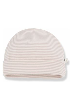 Cappellino in misto cotone bianco e rosa 1+IN THE FAMILY KIDS | GIOBLOSSOM